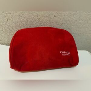 New CHANEL Red Velvet Cosmetic Case